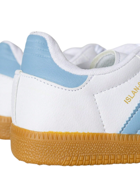 Tênis Feminino Boutique Lux – Couro Branco & Preto com Sola Reta Premium