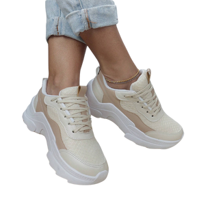 Tênis Feminino Tratorado Luxe Fit – Sneaker Plataforma Confortável e Resistente