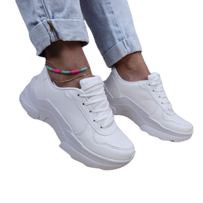 Tênis Feminino Tratorado Luxe Fit – Sneaker Plataforma Confortável e Resistente