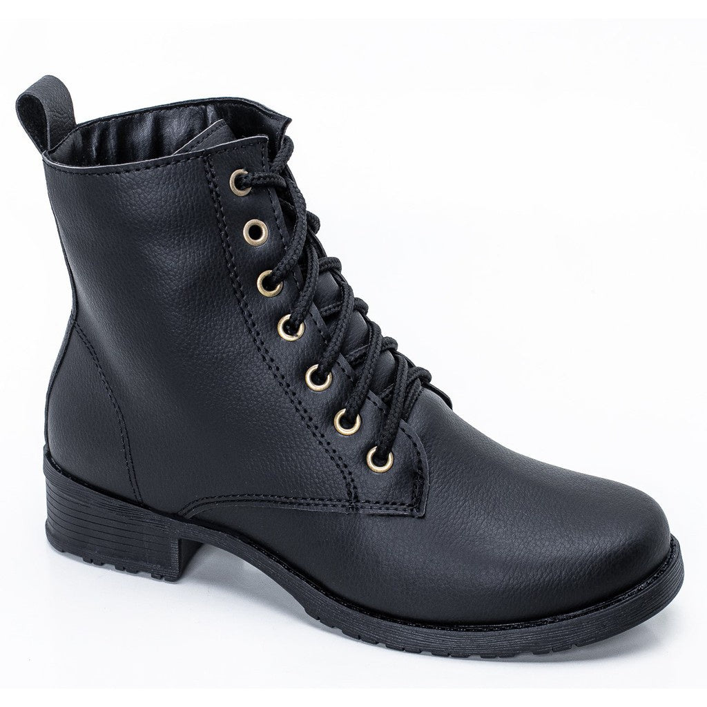 Bota Coturno Blogueira Feminina Cano Curto - Conforto para o Inverno