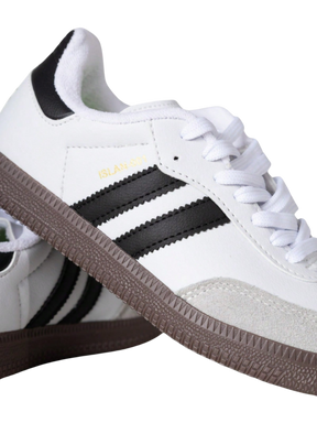 Tênis Feminino Boutique Lux – Couro Branco & Preto com Sola Reta Premium