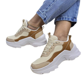 Tênis Feminino Tratorado Luxe Fit – Sneaker Plataforma Confortável e Resistente