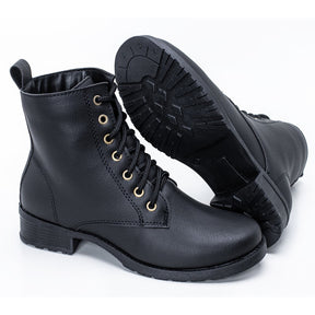 Bota Coturno Blogueira Feminina Cano Curto - Conforto para o Inverno