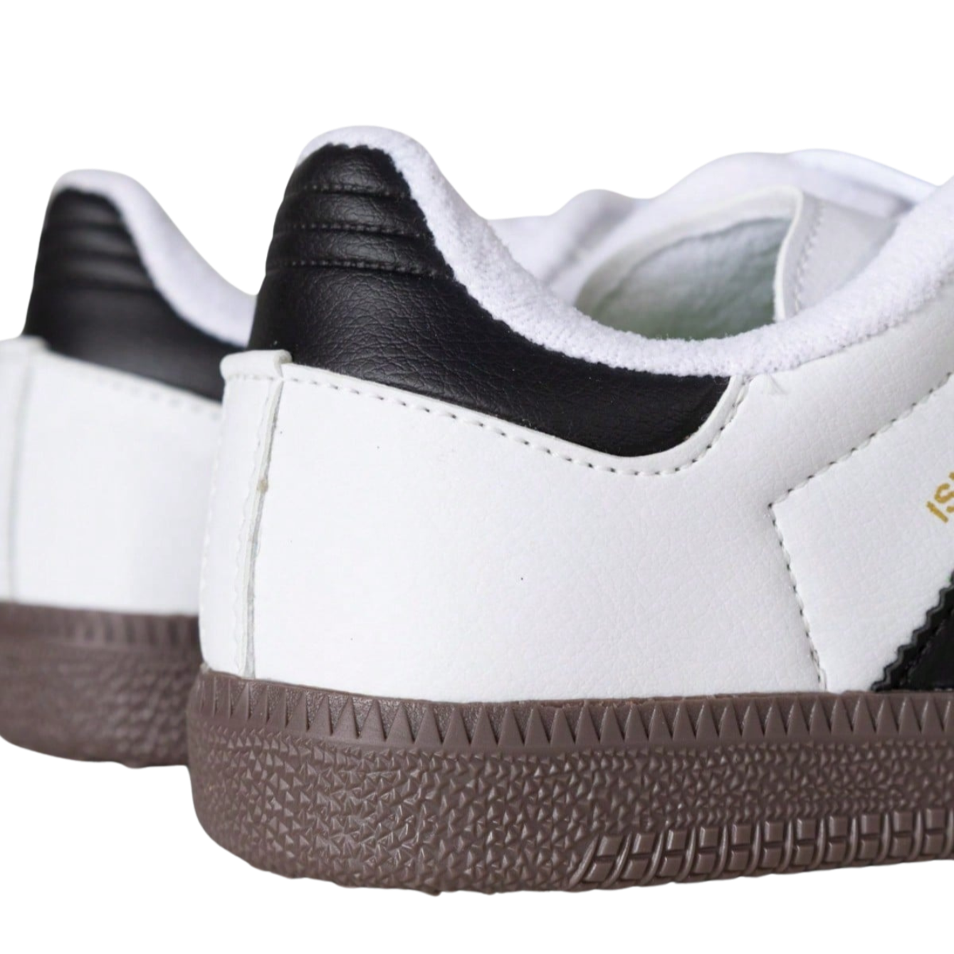 Tênis Feminino Boutique Lux – Couro Branco & Preto com Sola Reta Premium