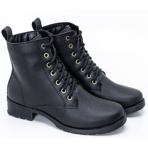 Bota Coturno Blogueira Feminina Cano Curto - Conforto para o Inverno