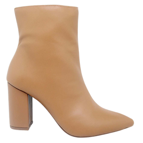 Bota Feminina Cano Curto Salto Médio Grosso – Ellas Online