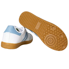 Tênis Feminino Boutique Lux – Couro Branco & Preto com Sola Reta Premium