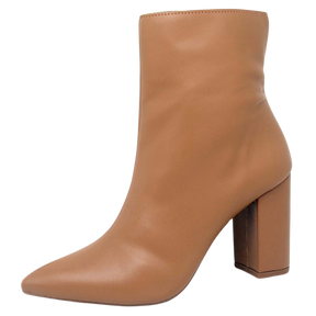 Bota Feminina Cano Curto Salto Médio Grosso – Ellas Online