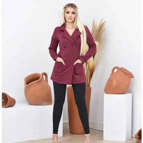 Casaco Luxo Sobretudo Feminino - Moda Inverno